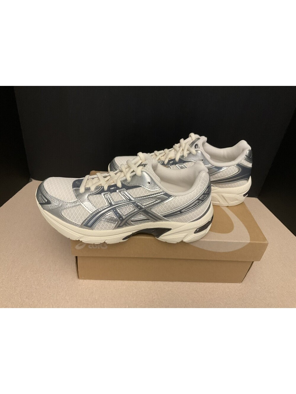 New! Womens ASICS Gel-1130 Cream/Carrier Grey Athletic Shoes. Size 7. Awesome! - Picture 6 of 10